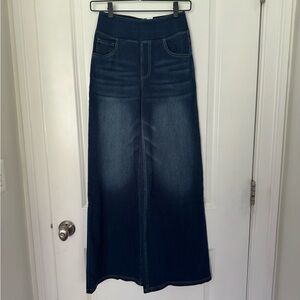 Halara Flex™ High Waisted Pockets Baggy Wide Leg Washed Casual Jeans